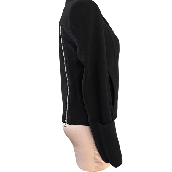 Proenza Schouler black jacket in size 4. Zippered back detail. Gorgeous buttons - Picture 6 of 14